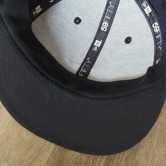 New Era 59Fifty On Field MLB Boston Red Sox Fitted Cap Hat Navy Blue Size 7 - Picture 7 of 9